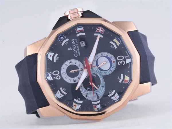 Corum Admirals Cup 277.931.06/0371 AN12 Rose Gold Bezel Automatic Watch watches