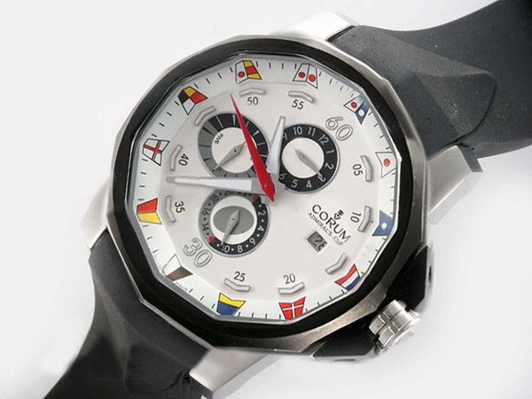 Corum Admirals Cup 277.931.06/0371 White Dial Round Automatic Watch watches