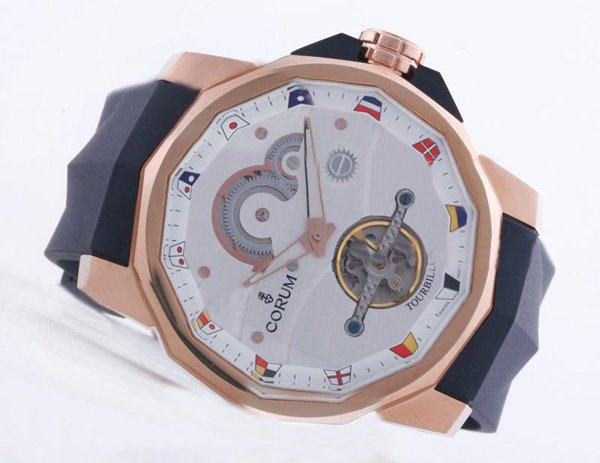 Corum Admirals Cup 372.931.55/0F01 0000 Mens Rose Gold Bezel Watch watches