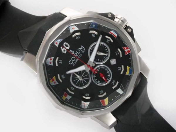Corum Admirals Cup 753.691.20/F371 AN92 Mens 44mm Quartz Chronograph Watch watches