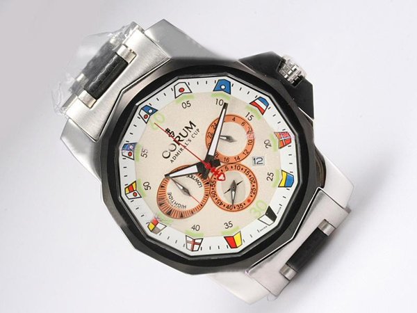 Corum Admirals Cup 753.691.20/V701 AA92 48mm Mens Stainless Steel Case Watch watches