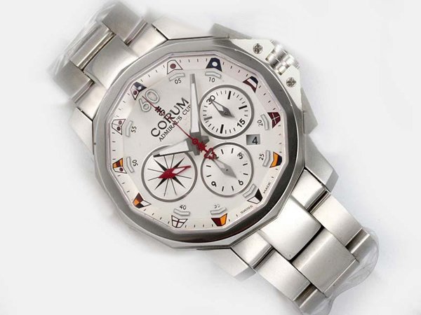 Corum Admirals Cup 753.691.20/V701 AA92 Round White Dial Automatic Watch watches
