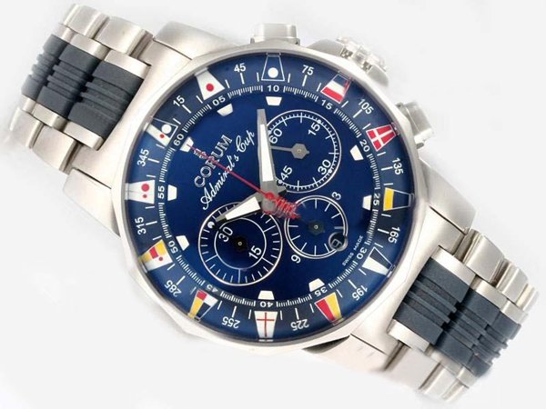 Corum Admirals Cup 947.933.04 Round Mens Stainless Steel Case Watch watches