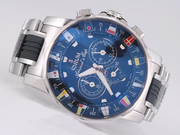 Corum Admirals Cup 985.631.20 Automatic Chronograph 48mm Blue Dial Watch watches