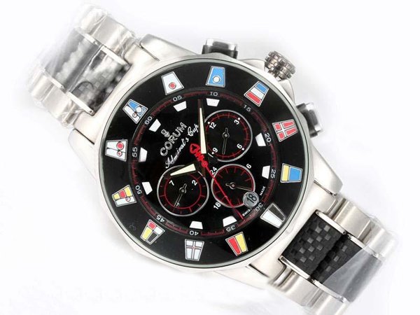 Corum Admirals Cup 985.631.20 Black Dial Automatic Round Watch watches