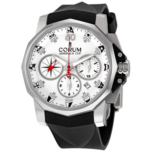 Corum Admirals Cup White Dial Chronograph Men's Watch 75367120F371AA52 watches