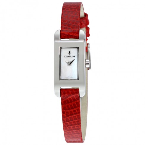 Corum Baguette Brown Lizard Leather Ladies Watch 130351200022PN34 watches