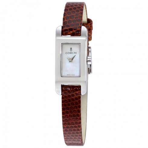 Corum Baguette Red Lizard Leather Ladies Watch 130351200026PN34 watches