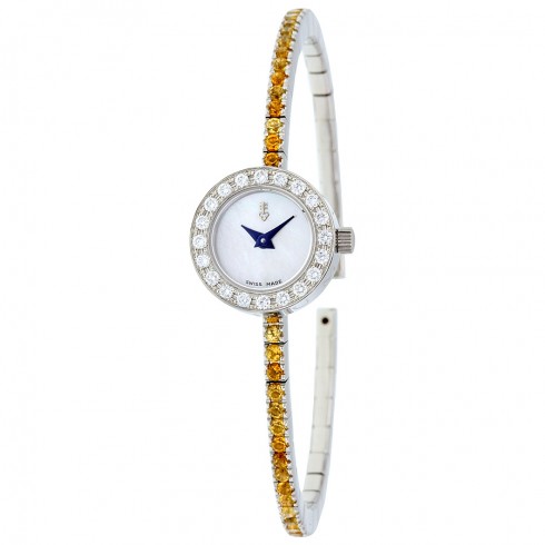 Corum Debutante Mother of Pearl Diamond and Citrine Ladies Watch watches