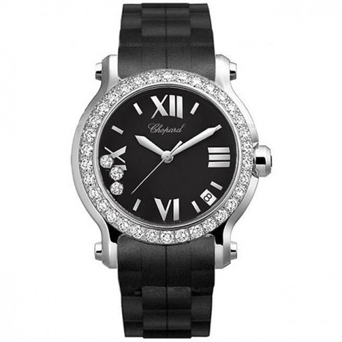 Chopard Happy Sport II Round Diamond Ladies Watch 278475-3017 watches