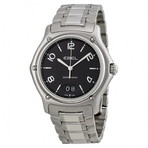 Ebel 1911 Automatic Black Dial Stainless Steel Bracelet Men's Watch 9125250-15567 watches