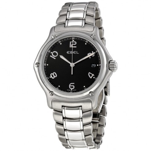 Ebel 1911 Black Dial Stainless Steel Men's Watch 9187241-15665P watches