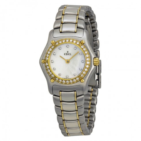 Ebel 1911 Mini White Dial Steel and Yellow Gold Bracelet Ladies Watch 1090910-9960P watches