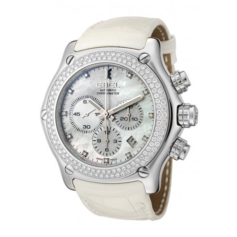 Ebel 1911 Mother of Pearl Dial Diamond Automatic Men's Watch 9137l75-9930101 watches