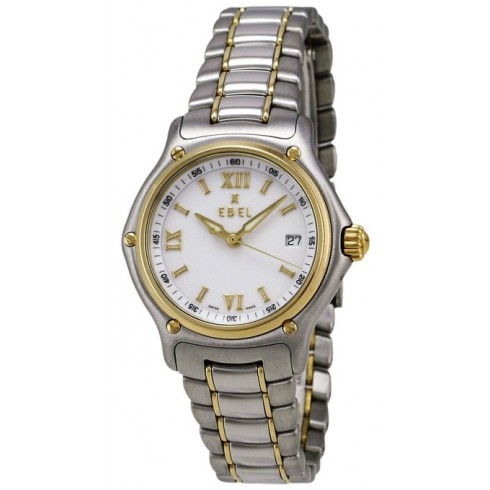 Ebel 1911 White Dial Two Tone Ladies Watch 1087221-0465P watches