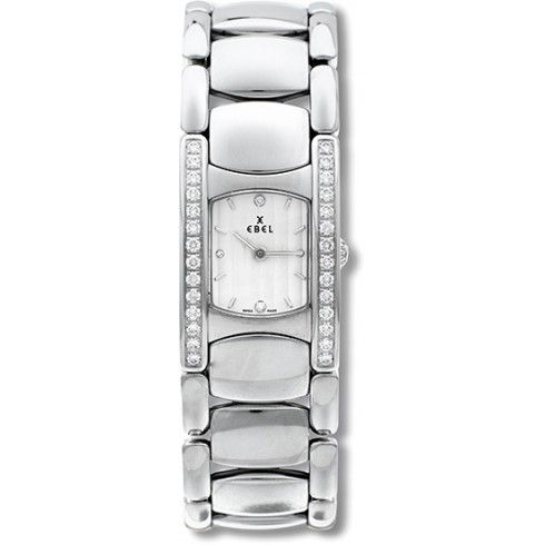 Ebel Beluga Manchette White Dial Stainless Steel Ladies Quartz Watch 9057A28-681050 watches