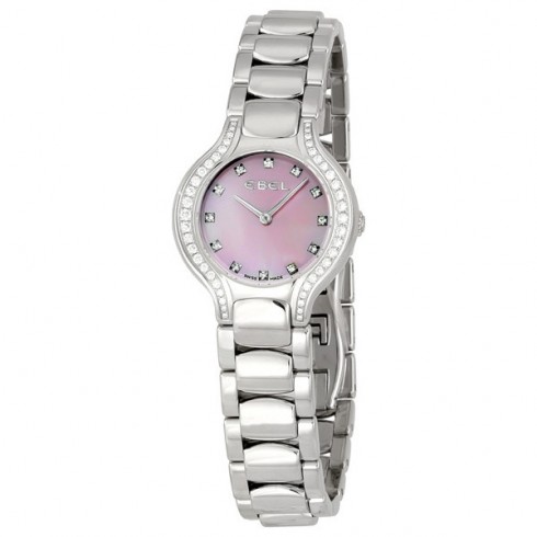 Ebel Beluga Pink Mother of Pearl Diamond Ladies Watch 1215869 watches