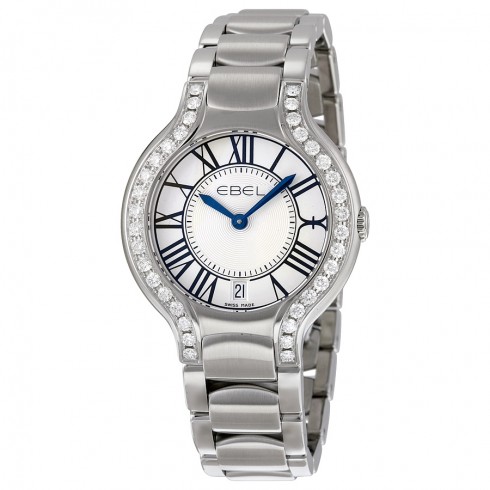 Ebel Beluga Silver Dial Stainless Steel Bracelet Ladies Watch 1216071 watches