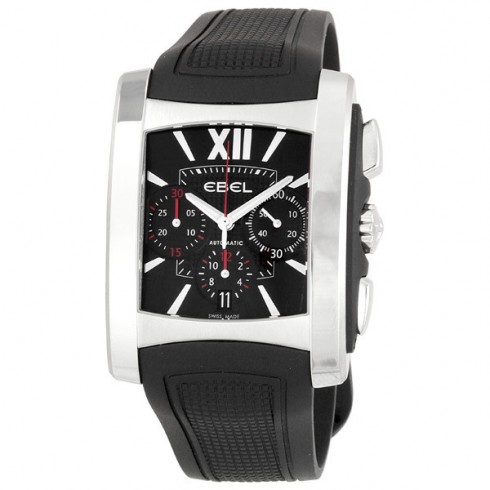 Ebel Brasilia Black Dial Chronograph Men's Watch 1215783 watches