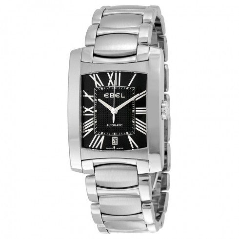 Ebel Brasilia Black Dial Stainless Steel Men's Watch 1215615 watches