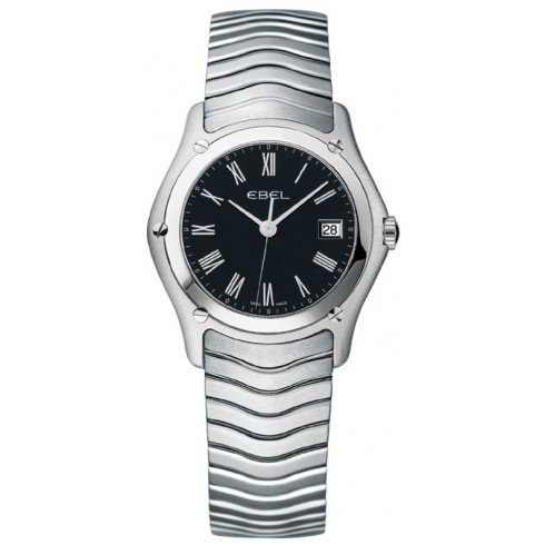 Ebel Classic Black Dial Stainless Steel Ladies Watch 9257F21-5125 watches