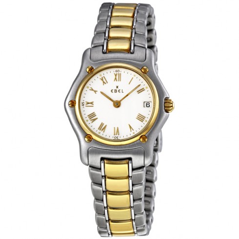Ebel Classic Lady White Dial Steel and 18K Yellow Gold Ladies Watch 1088901/0260C watches