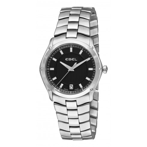 Ebel Classic Sport Grande Black Dial Stainless Steel Ladies Watch 1216016 watches