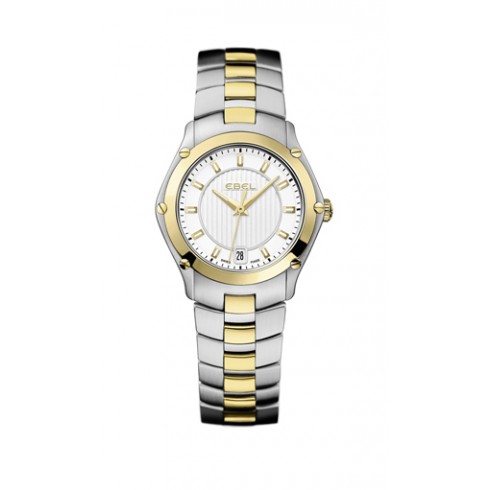 Ebel Classic Sport Silver Dial 18Kt Yellow Gold and Steel Ladies Watch 1216028 watches