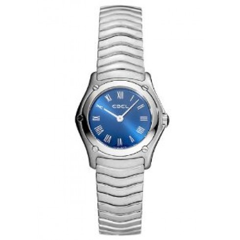 Ebel Classic Wave Mini Blue Dial Stainless Steel Bracelet Ladies Watch 9157F11-4225 watches