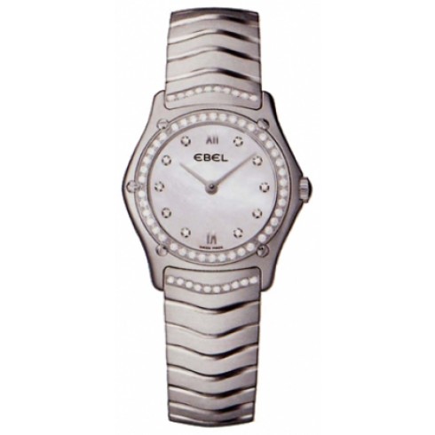 Ebel Classic Wave Mother Of Pearl Dial Stainless Steel Ladies Quartz Watch 9090F24-9726 watches