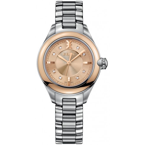 Ebel Onde Champage Diamond Dial Stainless Steel Ladies Watch 1216095 watches