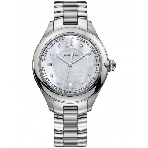 Ebel Onde Mother of Pearl and Silver Dial Steel Ladies Watch 1216136 watches