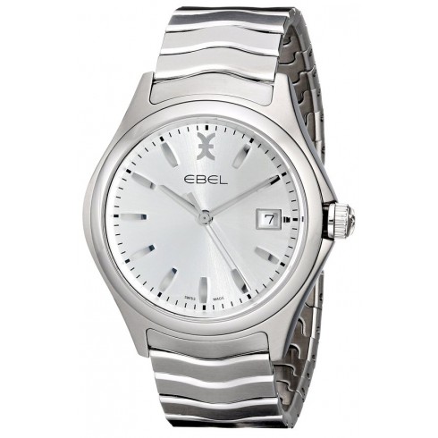 Ebel Wave Silver Dial Men's Stainless Steel Watch 1216200 watches