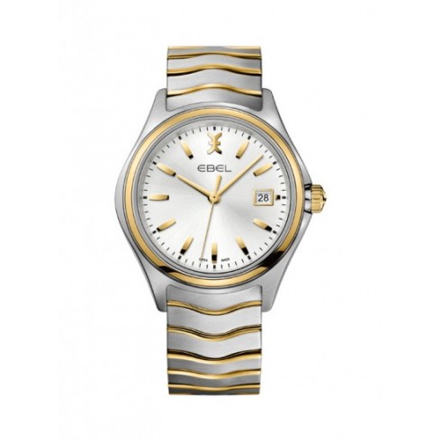 Ebel Wave Silver dial Two Tone Stainless Steel Men's Watch 1216202 watches