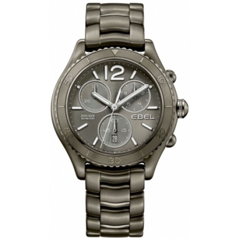 Ebel X-1 Chronograph Grey Dial Grey PVD Steel Men's Watch 1216121 watches