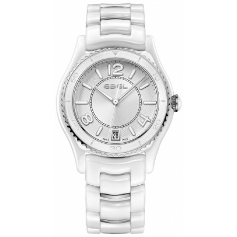 Ebel X-1 Silver Dial White Ceramic and Steel Ladies Watch 1216129 watches