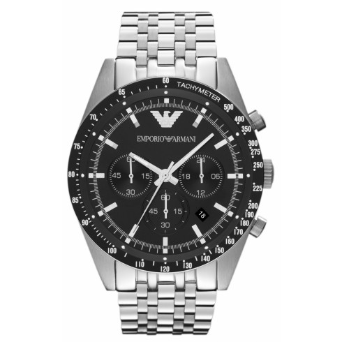 Emperio Armani Sportivo Black Dial Stainless Steel Quartz Men's Watch AR5988 watches