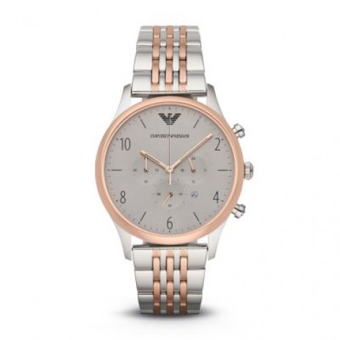 Emporio Armani Beta Chronograph Grey Dial Two-tone Men's Watch AR1864 watches