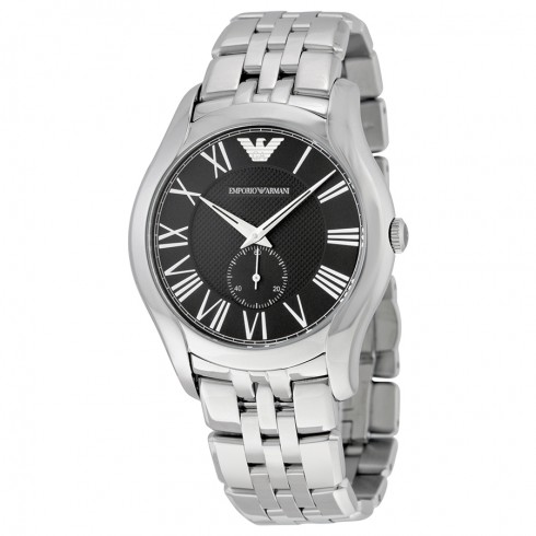 Emporio Armani Black Dial Stainless Steel Bracelet Men's Watch AR1706 watches