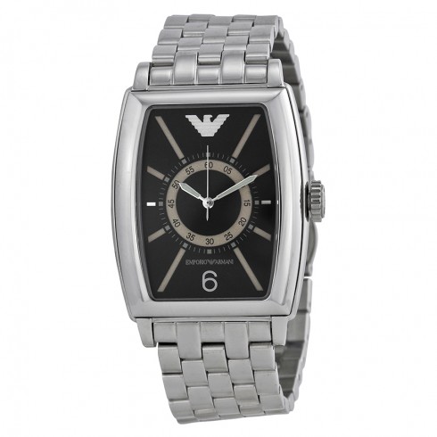 Emporio Armani Black Dial Stainless Steel Men's Watch AR0919 watches