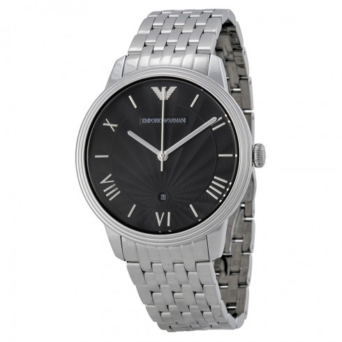 Emporio Armani Black Dial Stainless Steel Men's Watch AR1614 watches