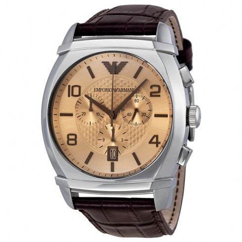 Emporio Armani Classic Chronograph Amber Dial Men's Watch AR0348 watches