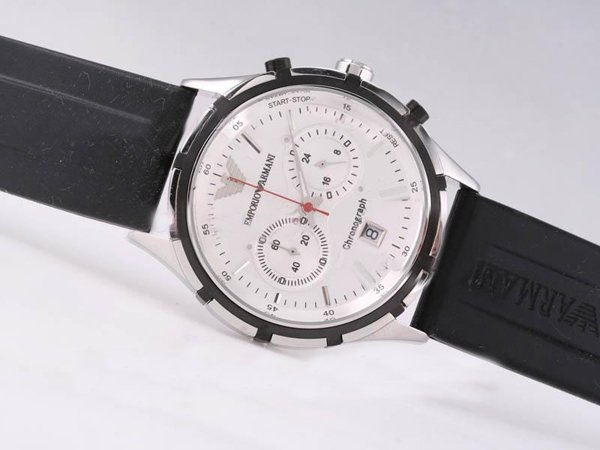 Emporio Armani Classic Mens AR0532 Mens Quartz Chronograph Round Watch watches