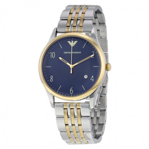 Emporio Armani Classic Navy Dial Two-tone Men's Watch AR1868 watches