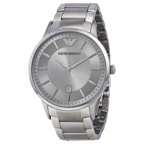 Emporio Armani Classic Silver Dial Stainless Steel Men's Men's Watch 2478 watches