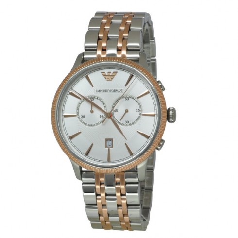 Emporio Armani Classic Silver Dial Cronograph Men's Watch AR1826 watches