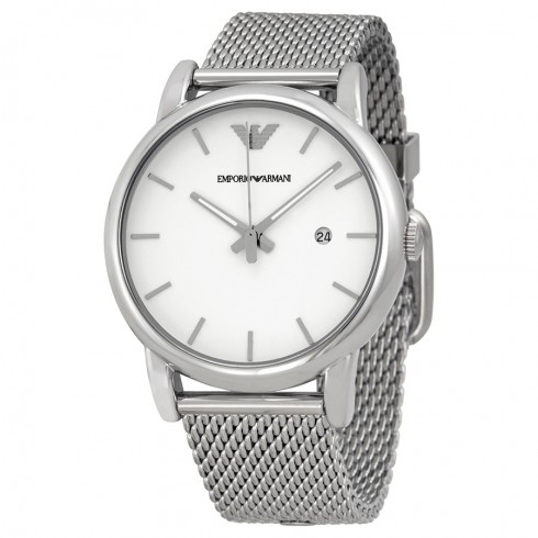 Emporio Armani Classic White Dial Stainless Steel Men's Watch AR1812 watches