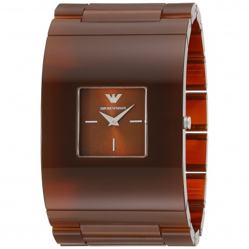 Emporio Armani Donna Catwalk Brown Sunray Dial Ladies Dress Watch AR7397 watches