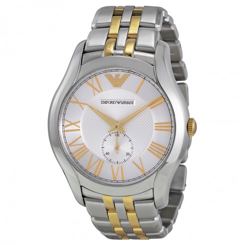 Emporio Armani Silver Dial Two-tone Men's Watch AR1844 watches