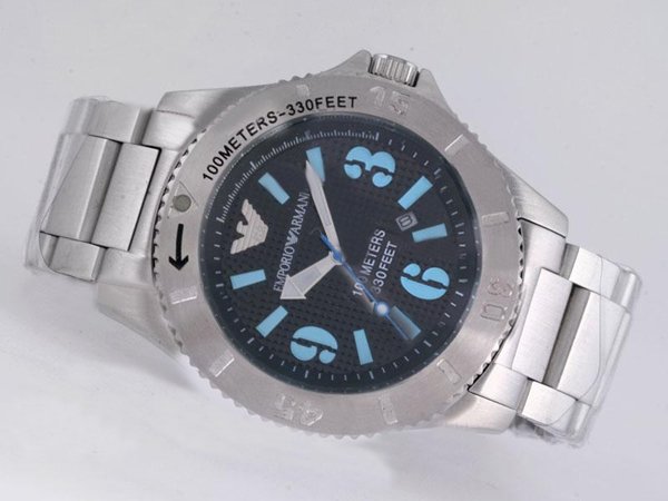 Emporio Armani Sports Divers AR0630 Mens Stainless Steel Bezel Watch watches